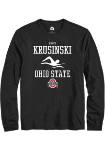 Annie Krusinski  Ohio State Buckeyes Black Rally NIL Sport Icon Long Sleeve T Shirt