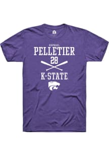 Raphael Pelletier  K-State Wildcats Purple Rally NIL Sport Icon Short Sleeve T Shirt