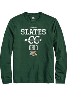 Charles Slates  Ohio Bobcats Green Rally NIL Sport Icon Long Sleeve T Shirt