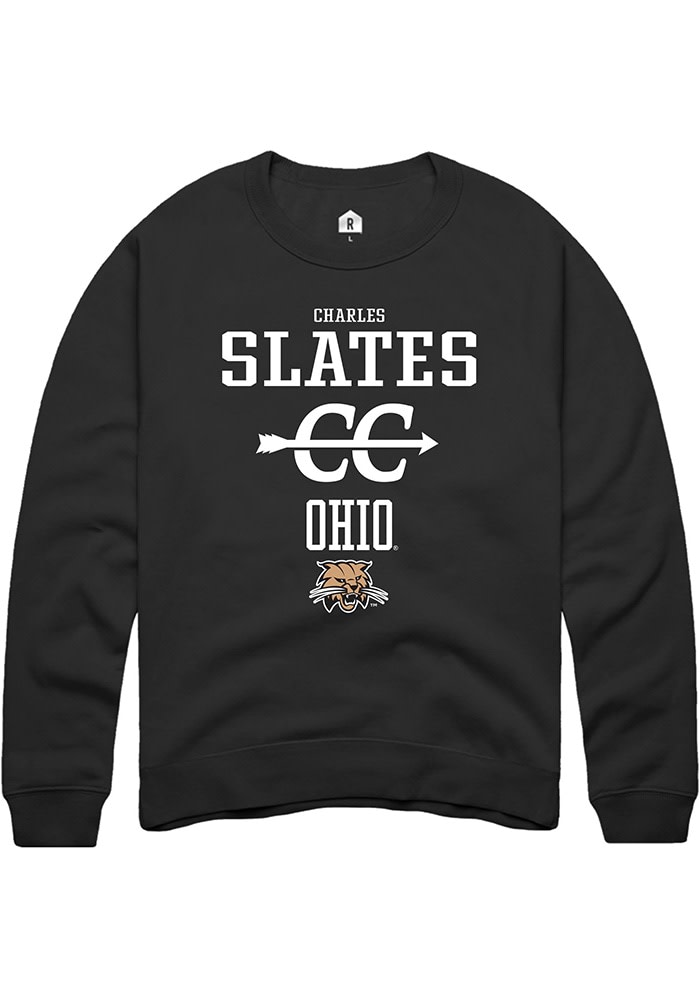 Charles Slates Rally Ohio Bobcats Mens NIL Sport Icon Long Sleeve Crew Sweatshirt