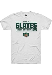 Charles Slates  Ohio Bobcats White Rally NIL Stacked Box Short Sleeve T Shirt