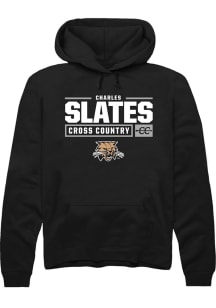 Charles Slates  Rally Ohio Bobcats Mens Black NIL Stacked Box Long Sleeve Hoodie