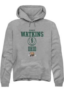 Kennedi Watkins  Rally Ohio Bobcats Mens Graphite NIL Sport Icon Long Sleeve Hoodie