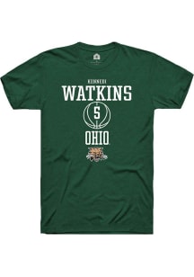 Kennedi Watkins  Ohio Bobcats Green Rally NIL Sport Icon Short Sleeve T Shirt