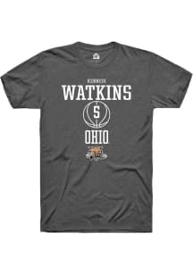 Kennedi Watkins  Ohio Bobcats Dark Grey Rally NIL Sport Icon Short Sleeve T Shirt