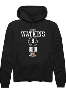 Kennedi Watkins  Rally Ohio Bobcats Mens Black NIL Sport Icon Long Sleeve Hoodie