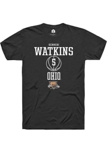 Kennedi Watkins  Ohio Bobcats Black Rally NIL Sport Icon Short Sleeve T Shirt