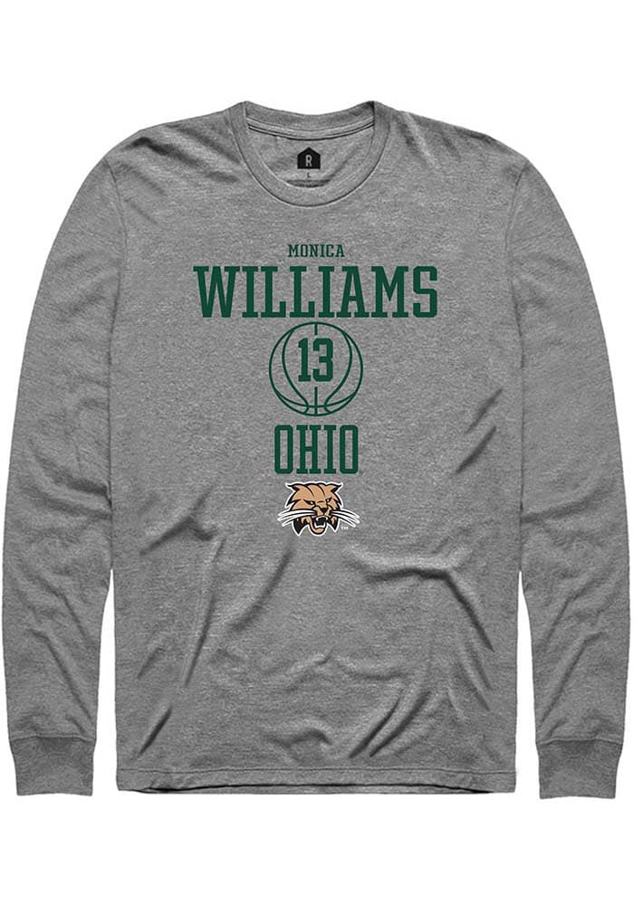 Monica Williams  Ohio Bobcats Graphite Rally NIL Sport Icon Long Sleeve T Shirt