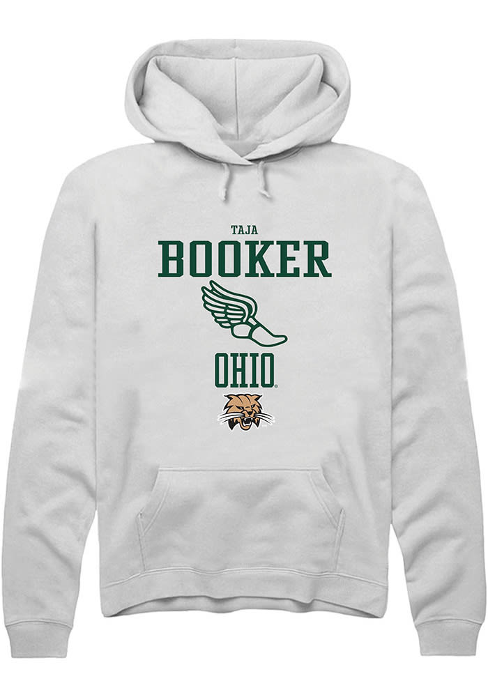 Taja Booker Rally Ohio Bobcats Mens NIL Sport Icon Long Sleeve Hoodie