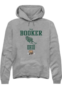 Taja Booker  Rally Ohio Bobcats Mens Graphite NIL Sport Icon Long Sleeve Hoodie