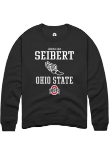 Christian Seibert  Rally Ohio State Buckeyes Mens Black NIL Sport Icon Long Sleeve Crew Sweatshi..