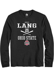 Hailey Lang  Ohio State Buckeyes Black Rally NIL Sport Icon Long Sleeve T Shirt