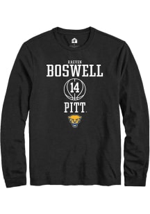 Raeven Boswell Rally Mens Black Pitt Panthers NIL Sport Icon Tee