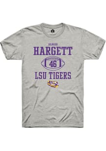 Badger Hargett  LSU Tigers Ash Rally NIL Sport Icon Short Sleeve T Shirt