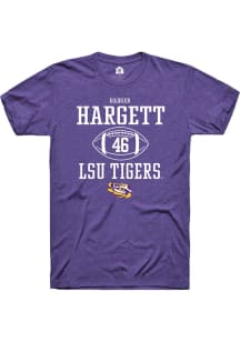 Badger Hargett  LSU Tigers Purple Rally NIL Sport Icon Short Sleeve T Shirt