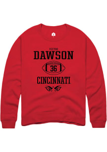 Victor Dawson  Rally Cincinnati Bearcats Mens Red NIL Sport Icon Long Sleeve Crew Sweatshirt