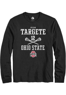 Julian Targete  Ohio State Buckeyes Black Rally NIL Sport Icon Long Sleeve T Shirt