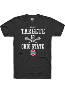 Julian Targete  Ohio State Buckeyes Black Rally NIL Sport Icon Short Sleeve T Shirt