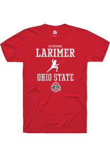 Katherine Larimer  Ohio State Buckeyes Red Rally NIL Sport Icon Short Sleeve T Shirt