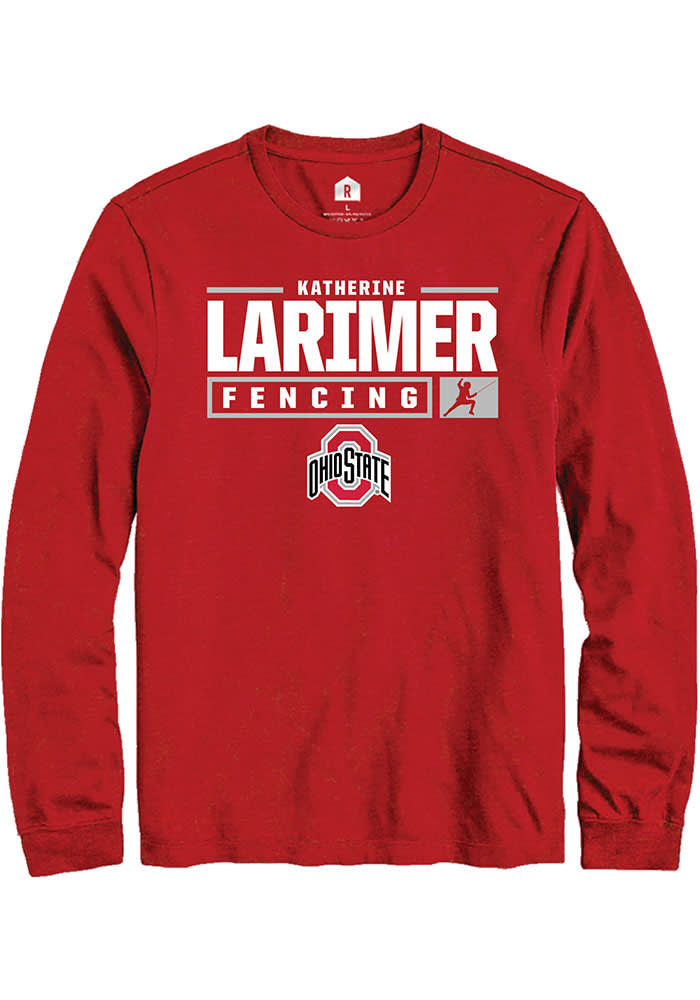 Katherine Larimer Ohio State Buckeyes Rally NIL Stacked Box Long Sleeve T Shirt