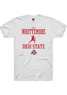 Lucy Whittemore  Ohio State Buckeyes White Rally NIL Sport Icon Short Sleeve T Shirt