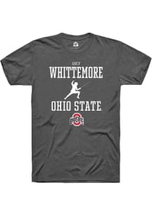 Lucy Whittemore  Ohio State Buckeyes Dark Grey Rally NIL Sport Icon Short Sleeve T Shirt