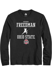Miranda Freedman Rally Mens Black Ohio State Buckeyes NIL Sport Icon Tee