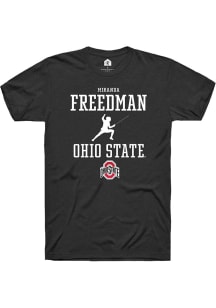 Miranda Freedman Black Ohio State Buckeyes NIL Sport Icon Short Sleeve T Shirt