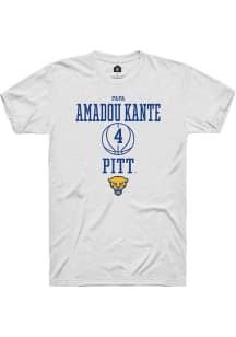 Papa Amadou Kante  Pitt Panthers White Rally NIL Sport Icon Short Sleeve T Shirt