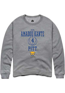 Papa Amadou Kante  Rally Pitt Panthers Mens Graphite NIL Sport Icon Long Sleeve Crew Sweatshirt