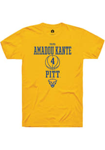 Papa Amadou Kante  Pitt Panthers Gold Rally NIL Sport Icon Short Sleeve T Shirt
