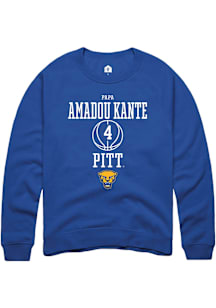 Papa Amadou Kante  Rally Pitt Panthers Mens Blue NIL Sport Icon Long Sleeve Crew Sweatshirt