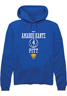 Papa Amadou Kante  Rally Pitt Panthers Mens Blue NIL Sport Icon Long Sleeve Hoodie