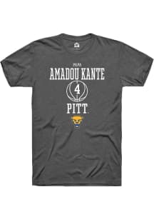 Papa Amadou Kante  Pitt Panthers Dark Grey Rally NIL Sport Icon Short Sleeve T Shirt