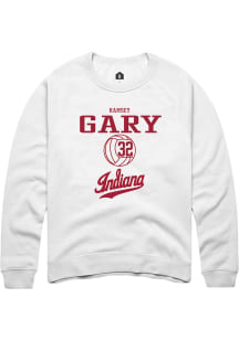 Ramsey Gary  Rally Indiana Hoosiers Mens White NIL Sport Icon Long Sleeve Crew Sweatshirt