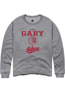 Ramsey Gary  Rally Indiana Hoosiers Mens Grey NIL Sport Icon Long Sleeve Crew Sweatshirt