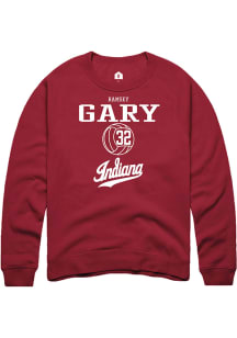 Ramsey Gary  Rally Indiana Hoosiers Mens Red NIL Sport Icon Long Sleeve Crew Sweatshirt