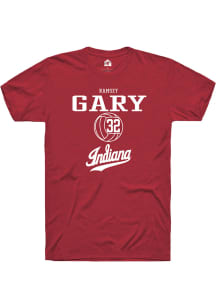Ramsey Gary  Indiana Hoosiers Red Rally NIL Sport Icon Short Sleeve T Shirt