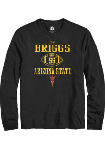 Cade Briggs  Arizona State Sun Devils Black Rally NIL Sport Icon Long Sleeve T Shirt
