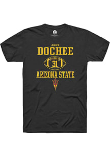 Joseph Dochee Jr  Arizona State Sun Devils Black Rally NIL Sport Icon Short Sleeve T Shirt