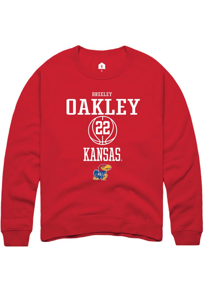 Breeley Oakley Kansas Jayhawks NIL Sport Icon Sweatshirt - Red