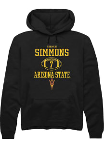 Shamari Simmons  Rally Arizona State Sun Devils Mens Black NIL Sport Icon Long Sleeve Hoodie