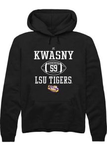 JC Kwasny  Rally LSU Tigers Mens Black NIL Sport Icon Long Sleeve Hoodie