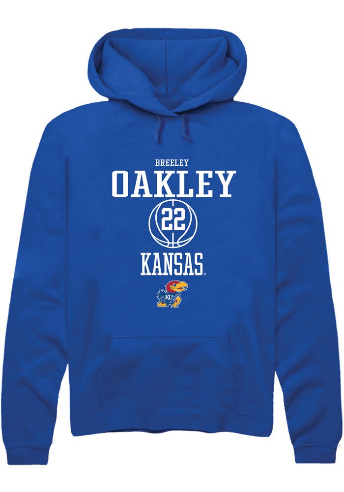 Breeley Oakley Kansas Jayhawks NIL Sport Icon Hoodie - Blue