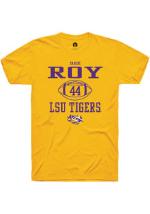Slade Roy  LSU Tigers Gold Rally NIL Sport Icon Short Sleeve T Shirt