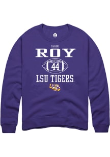 Slade Roy  Rally LSU Tigers Mens Purple NIL Sport Icon Long Sleeve Crew Sweatshirt