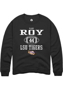 Slade Roy  Rally LSU Tigers Mens Black NIL Sport Icon Long Sleeve Crew Sweatshirt