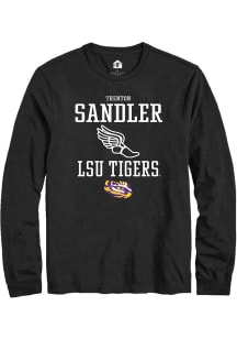 Trenton Sandler  LSU Tigers Black Rally NIL Sport Icon Long Sleeve T Shirt