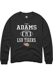 Tyree Adams  Rally LSU Tigers Mens Black NIL Sport Icon Long Sleeve Crew Sweatshirt