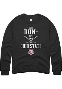 Jake Dunlap  Rally Ohio State Buckeyes Mens Black NIL Sport Icon Long Sleeve Crew Sweatshirt